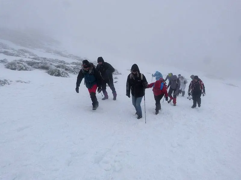 Nieve a&uacute;n relativamente blanda