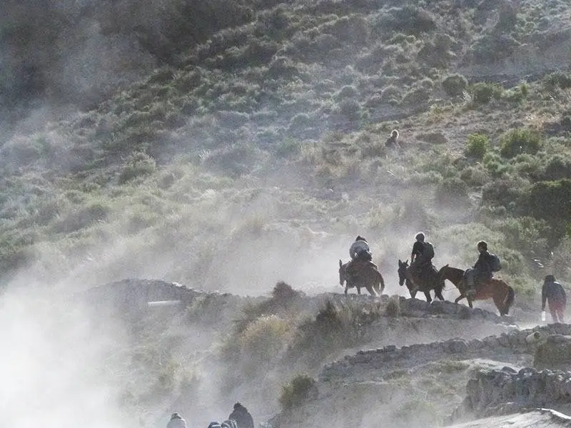 Subiendo en caballo