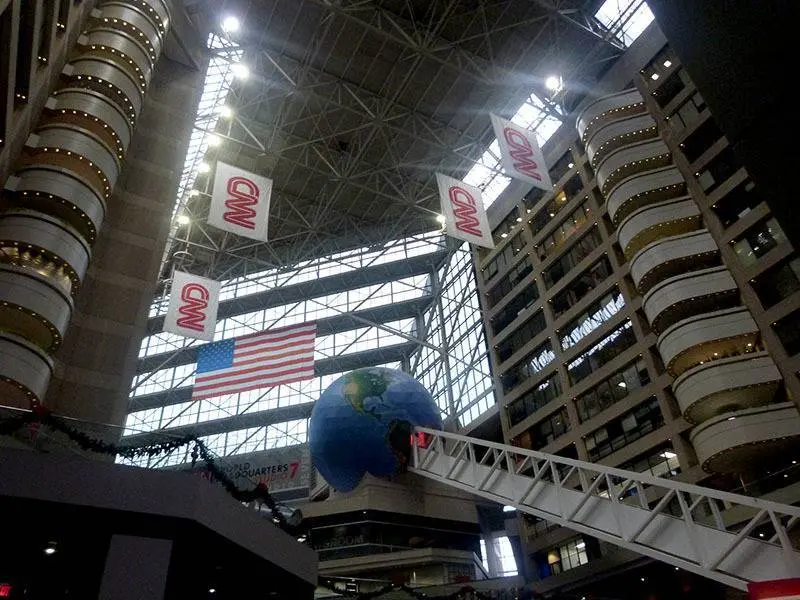 El edificio de la CNN