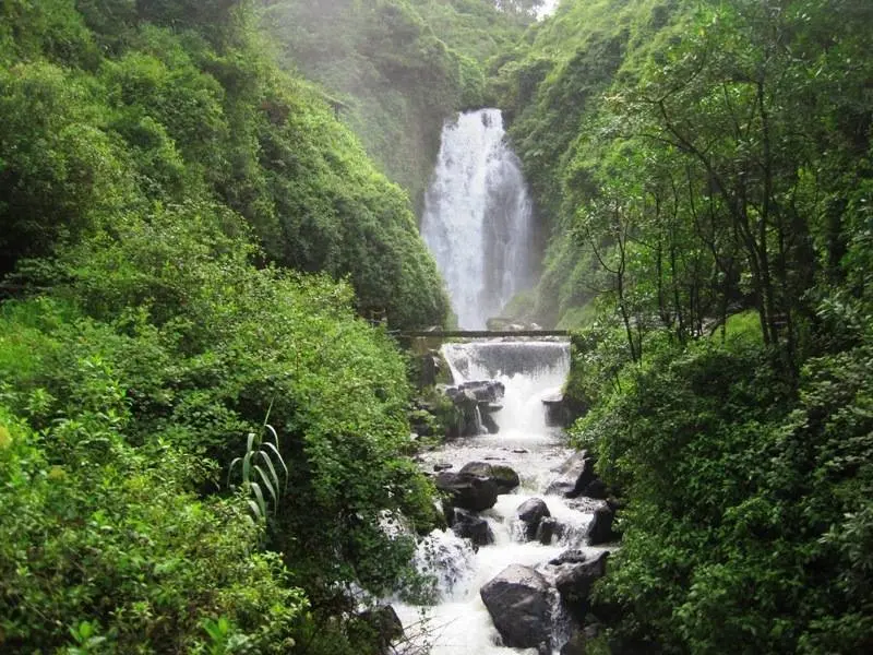 Cascada de Peguche, esta ma&ntilde;ana