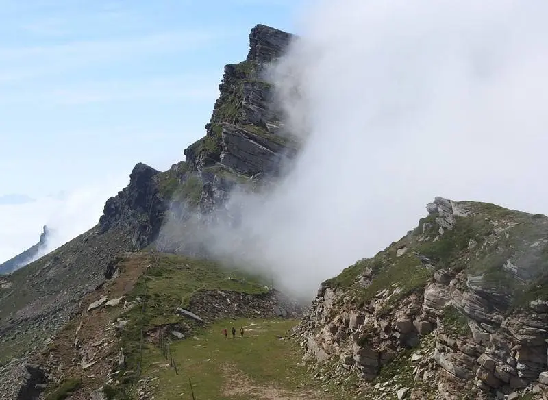Los tres monta&ntilde;eros