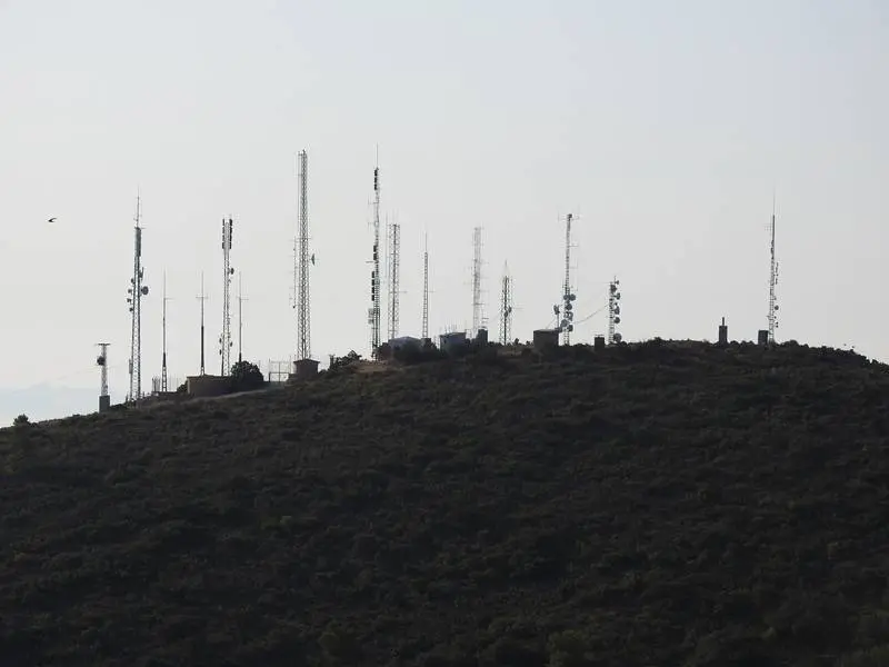 Todas las antenas del Carrascoy y el v&eacute;rtice geod&eacute;sico