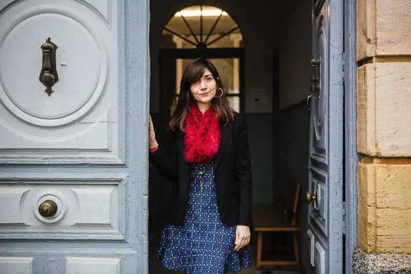 Mar&iacute;a Sonsoles Sanchidri&aacute;n en El Burgo en 2018. Foto: Concha Ortega