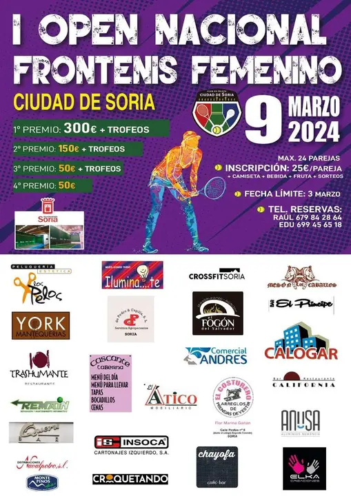 I Open Nacional Femenino Frontenis