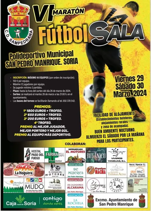 Marat&oacute;n de f&uacute;tbol sala en San Pedro Manrique
