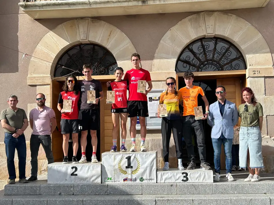 Podium campeonato CyL Duatl&oacute;n Est&aacute;ndar
