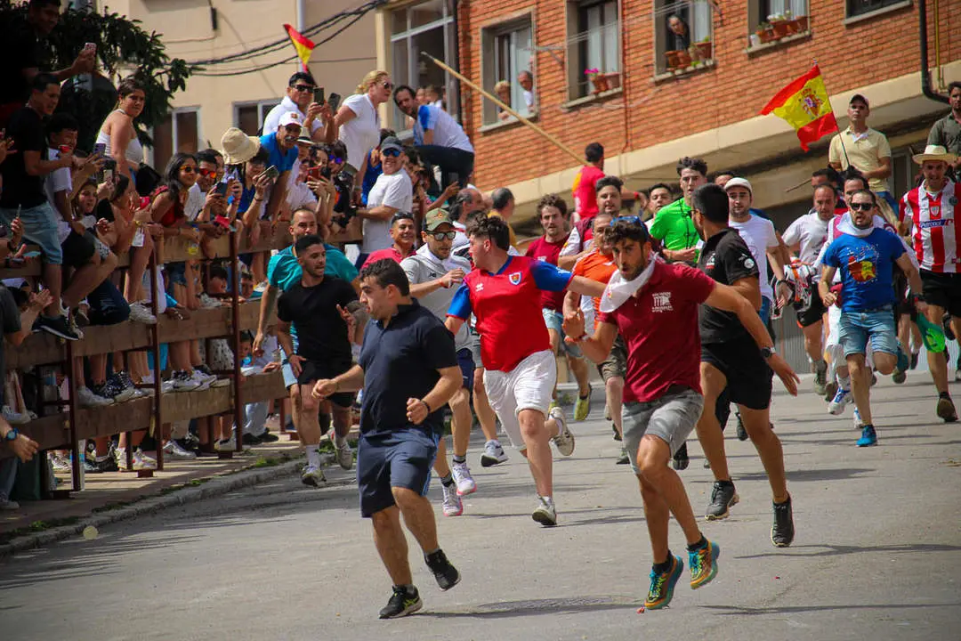Llegada de los novillos a la plaza de toros-8