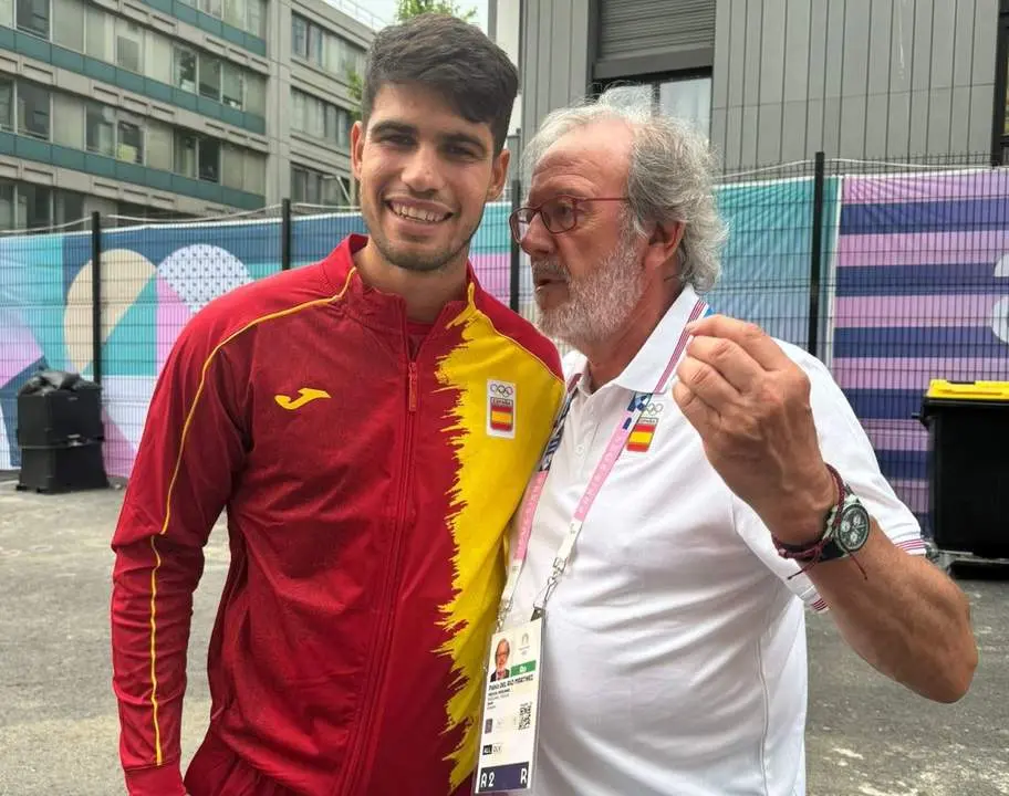 Pablo del R&iacute;o, con Carlos Alcaraz