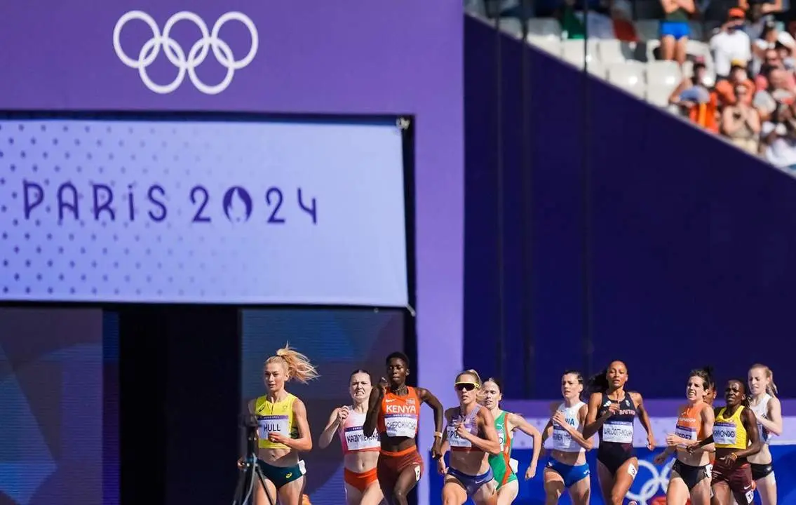Serie de Marta P&eacute;rez del 1.500 de los Juegos Ol&iacute;mpicos de Par&iacute;s. Foto Sportmedia