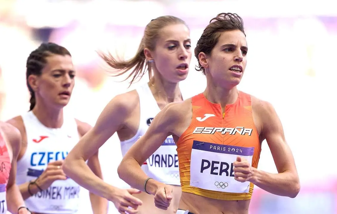 Marta P&eacute;rez, en su serie de ayer. Foto COE