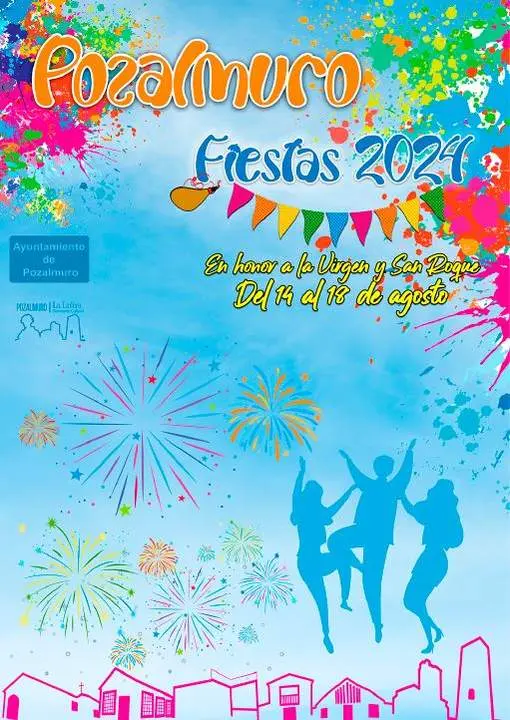 Cartel de las fiestas de Pozalmuro 2024