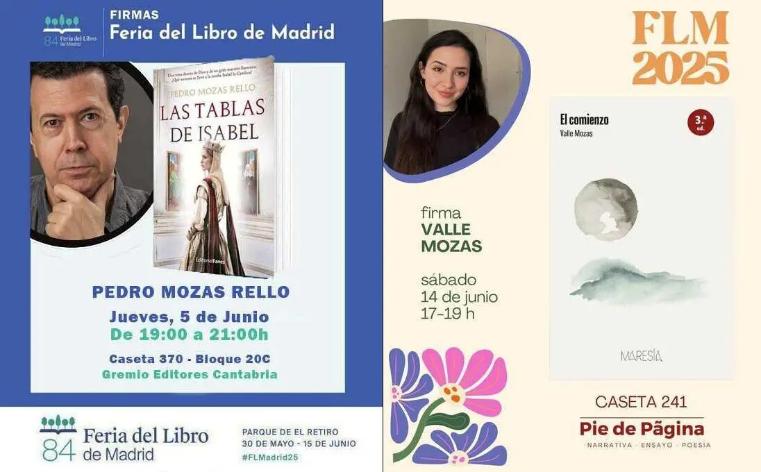 Madru&eacute;dano y Modamio en la Feria del Libro de Madrid