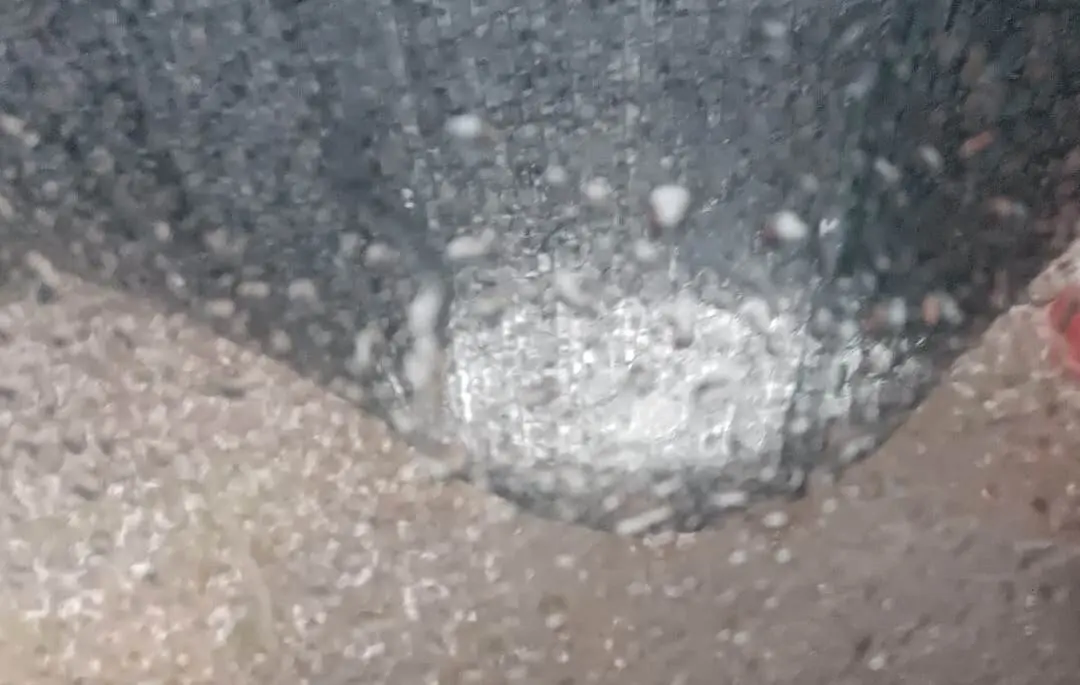 Curiosa granizada en Abejar