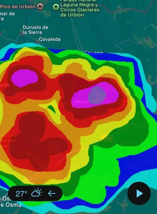 Granizada en Abejar 14