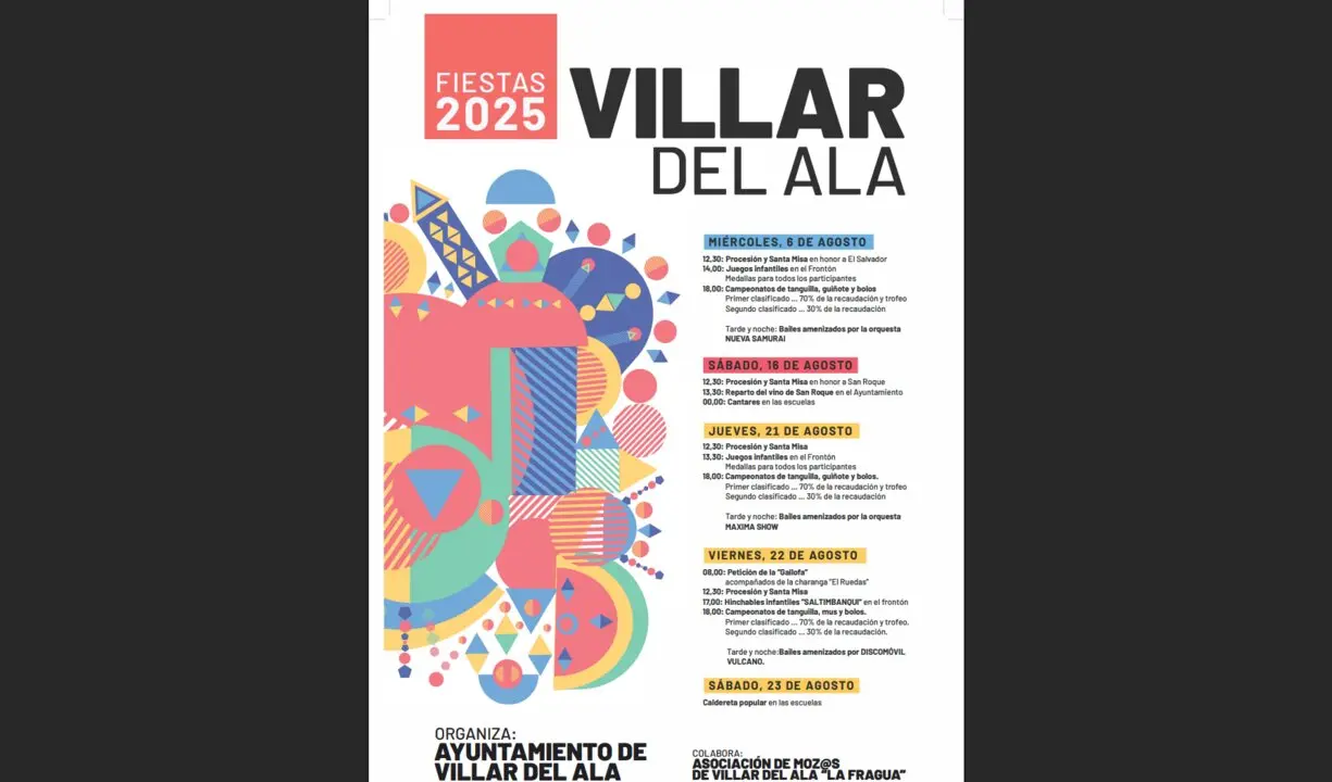 Fiestas en Villar del Ala