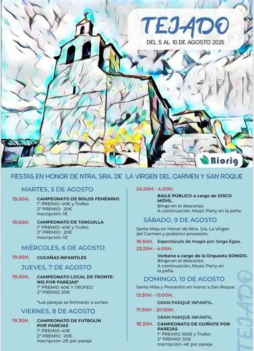 Cartel de Tejado
