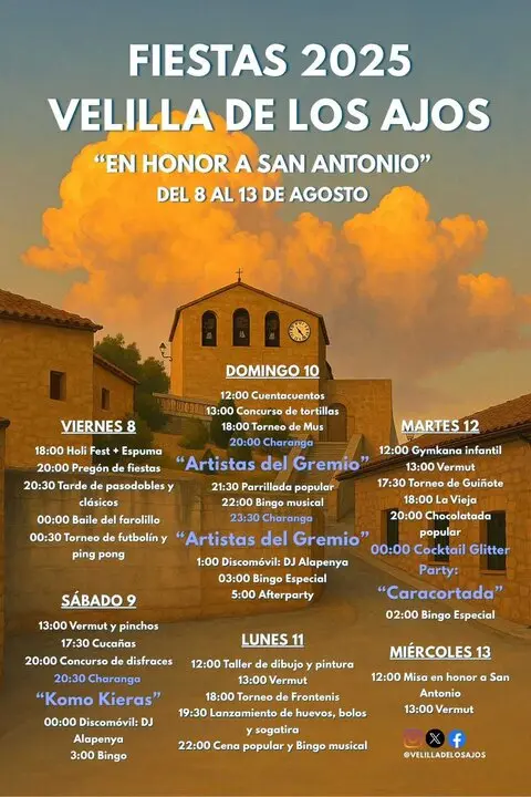 Fiestas en Velilla de los Ajos