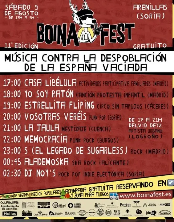 Horarios del Boina Fest