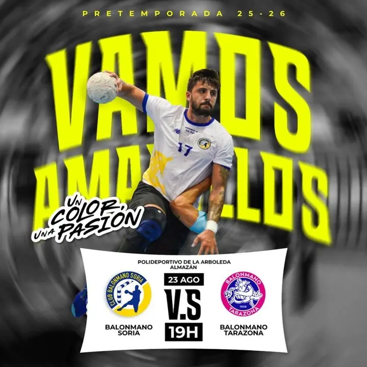 Balonmano Soria-Tarazona en Almaz&aacute;n