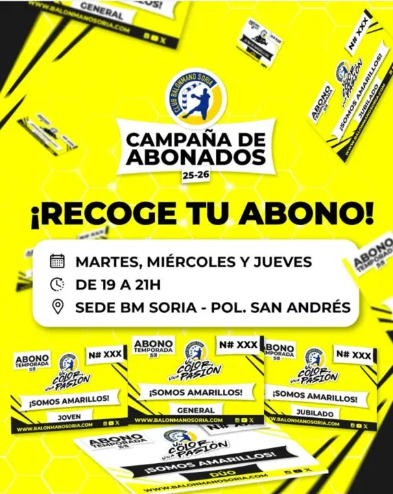 Abonos Balonmano Soria