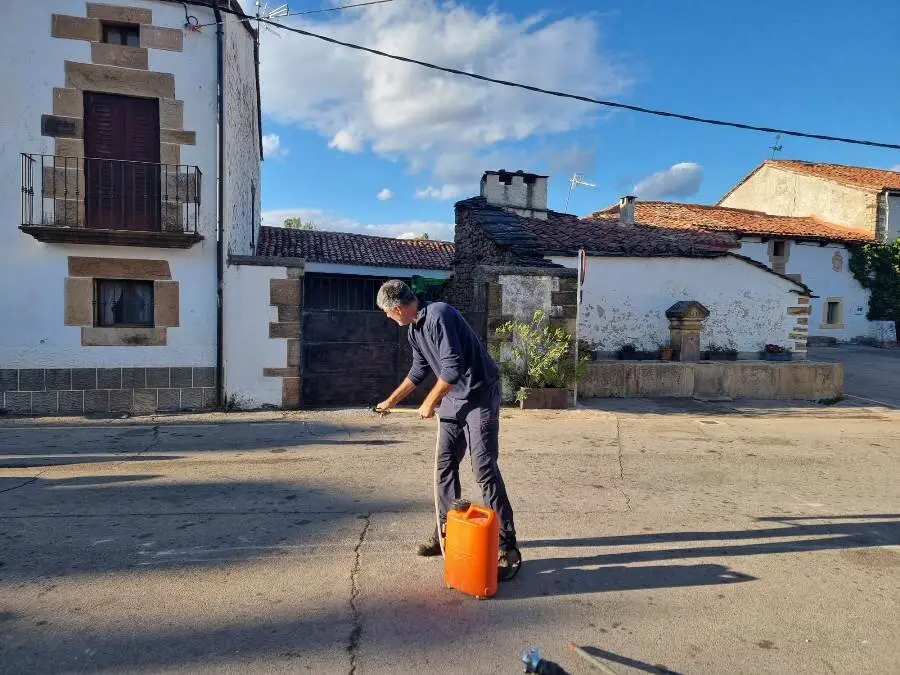 Simulacro de incendio en Villar del Ala (6)