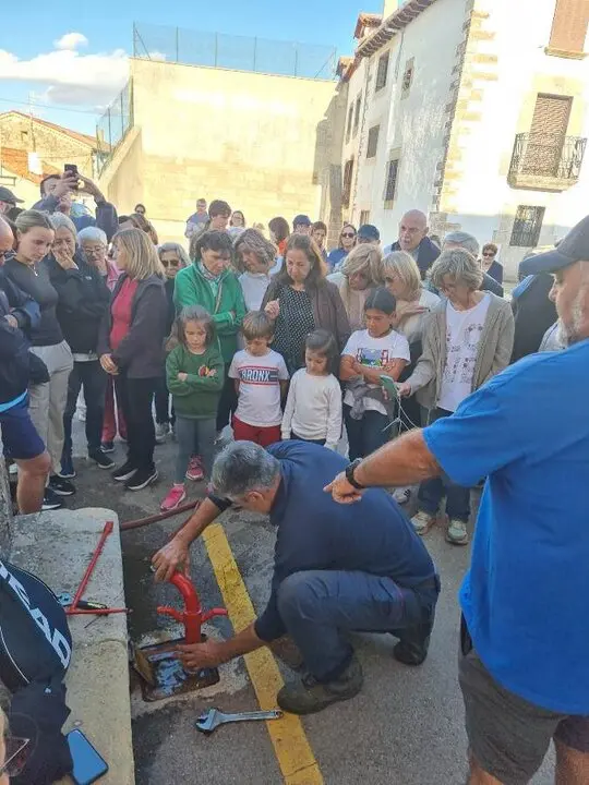 Simulacro de incendio en Villar del Ala (4)