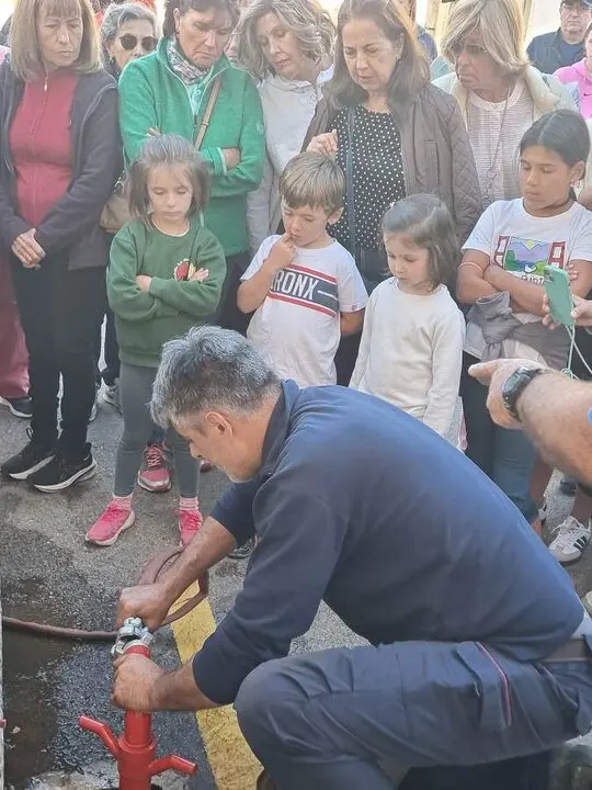 Simulacro de incendio en Villar del Ala (7)