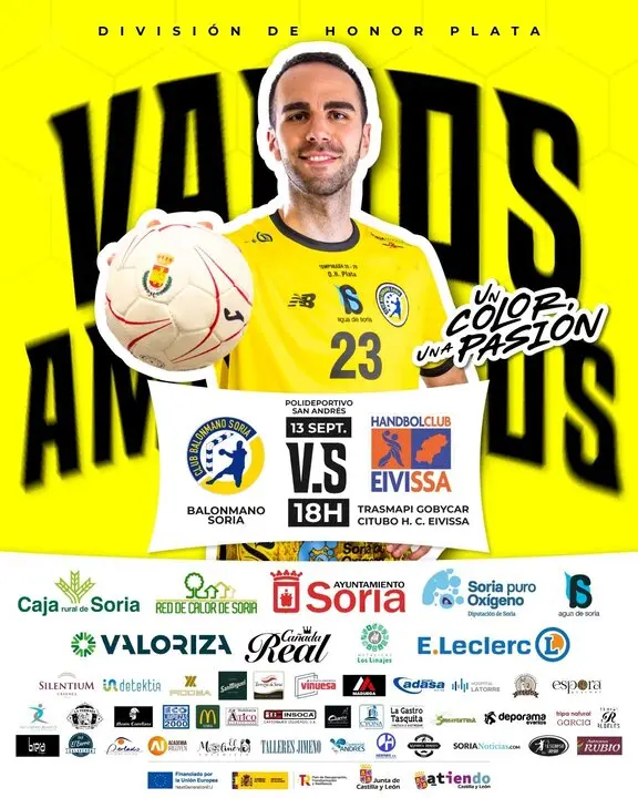 El Balonmano Soria afronta su debut en Plata este s&aacute;bado en casa ante UE Eivissa
