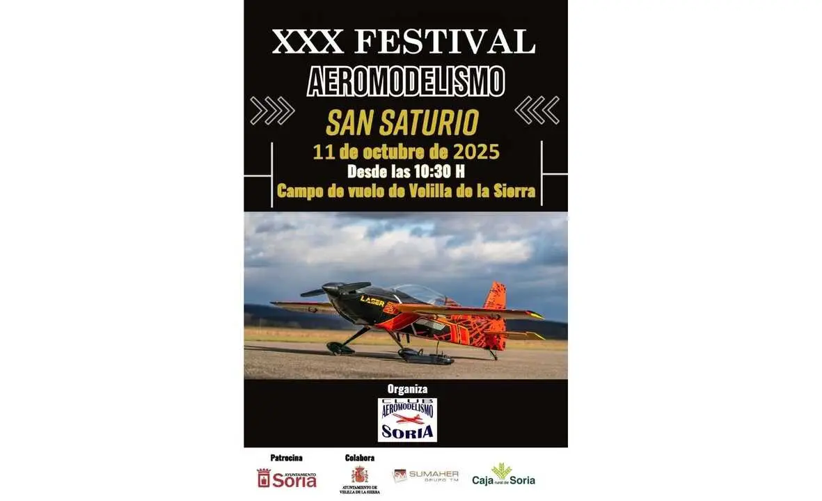 El XXX Festival San Saturio de Aeromodelismo aterriza en Soria