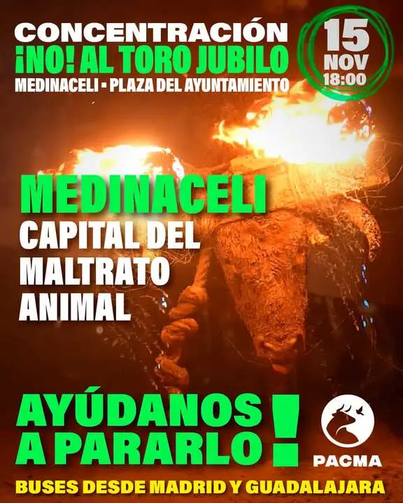 Concentraci&oacute;n PACMA Medinaceli