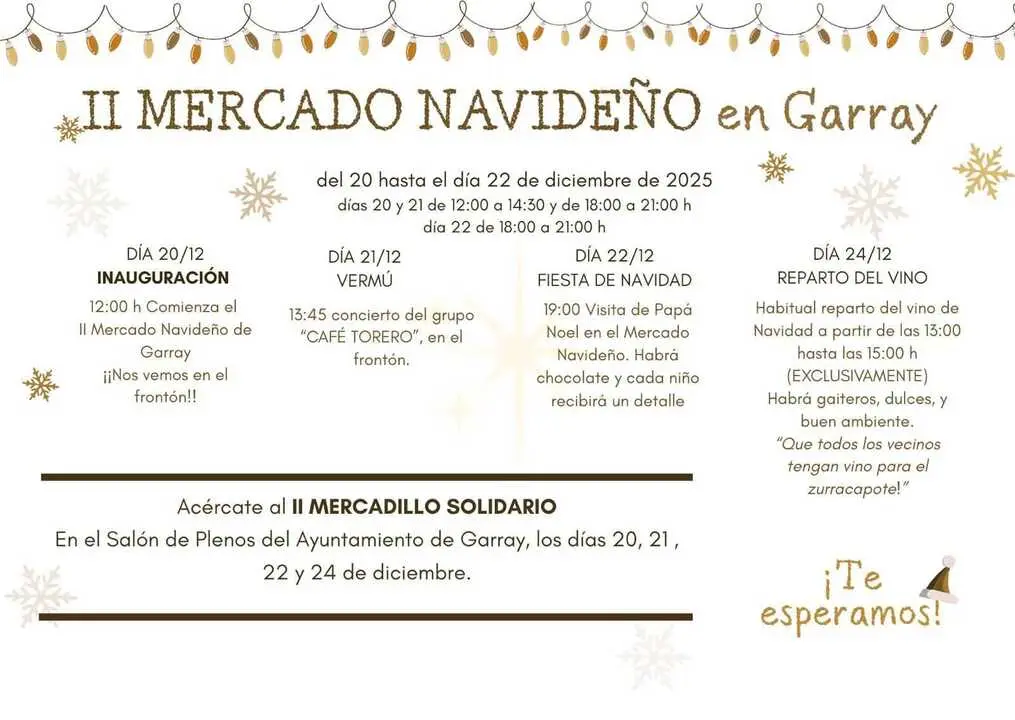 Mercado navide&ntilde;o en Garray