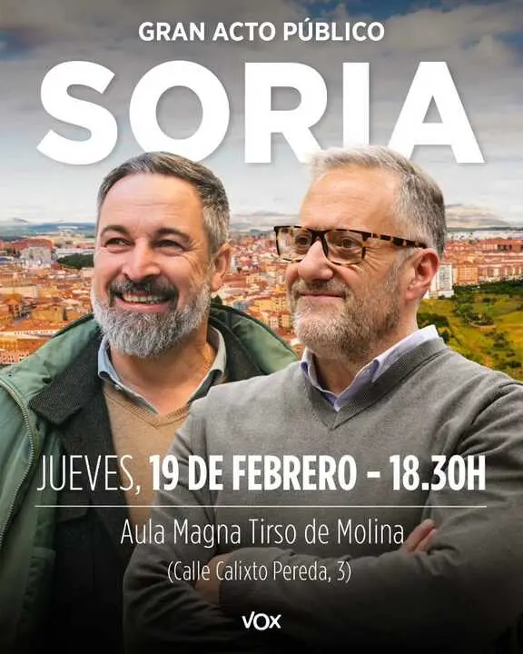 Santiago Abascal en Soria