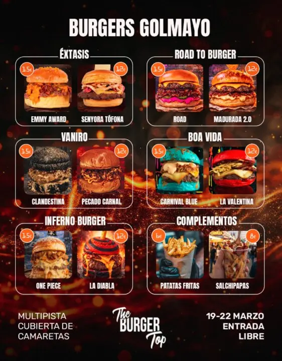 Top Burger Golmayo hamburguesas