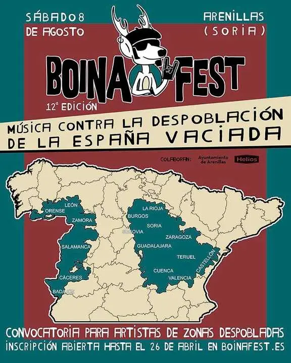 Boina Fest busca artistas de Soria en su lucha contra la despoblaci&oacute;n desde Arenillas