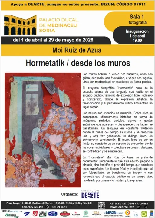 Moi Ruiz de Azua expone Hormetatik en el Palacio Ducal de Medinaceli