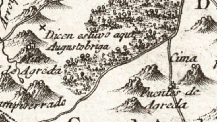 Mapa de Soria de 1783. Augustobriga
