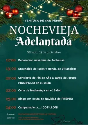 Nochevieja adelantada en Ventosa de San Pedro