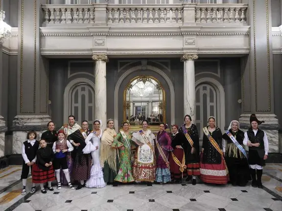Macromasclet&agrave; de Torrezno de Soria, recibimiento a Centros Regionales en Valencia y masclet&agrave; (65)