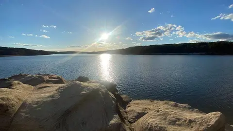 Imagen del atardecer de ayer domingo