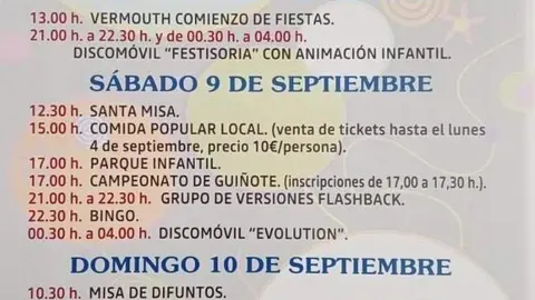 Fiestas en Santa Mar&iacute;a del Prado