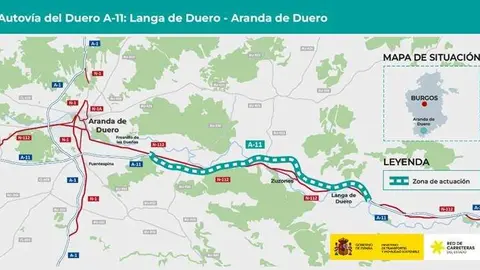 A-11 entre Langa de Duero y Aranda de Duero