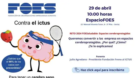 FOES presenta un nuevo proyecto para prevenir, identificar y responder ante los ictus en los centros de trabajo
