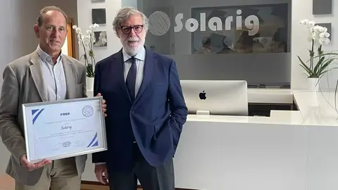 FOES concede a Solarig el Sello Empresa FOESaludable por su trabajo a favor de la salud y bienestar laboral