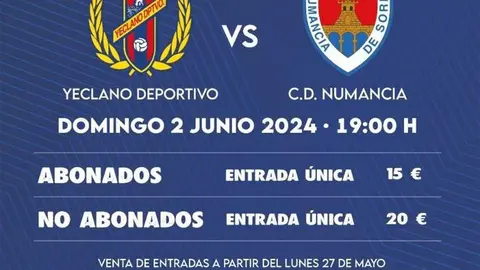Entradas Yeclano Numancia