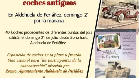 Concentraci&oacute;n de coches antiguos en Aldehuela de Peri&aacute;&ntilde;ez