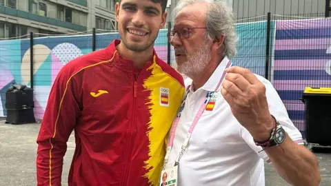 Pablo del R&iacute;o, con Carlos Alcaraz