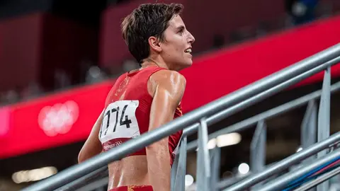 Marta P&eacute;rez, dorsal 1774 en Tokio. Foto Sportmedia