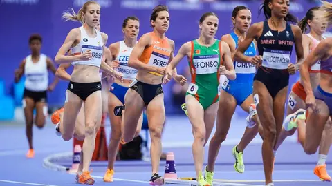 Marta P&eacute;rez y Salom&eacute; Afonso, en su serie. Foto Sportmedia