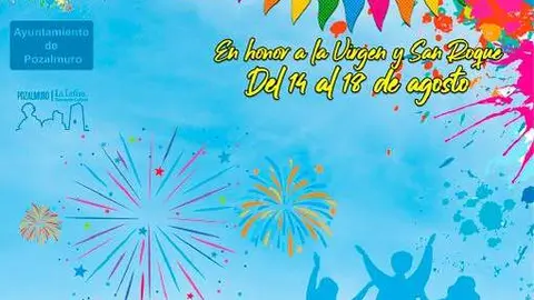 Cartel de las fiestas de Pozalmuro 2024