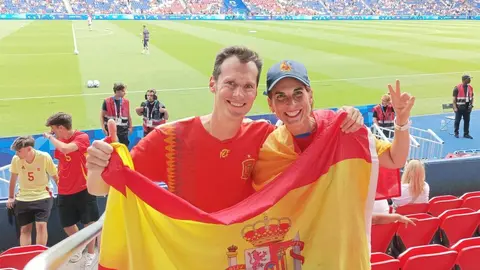 Soria en la final masculina de f&uacute;tbol de los Juegos Ol&iacute;mpicos de Par&iacute;s